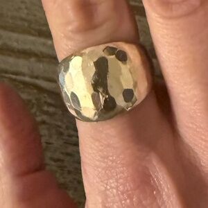 Sterling Silver Hammered Ring